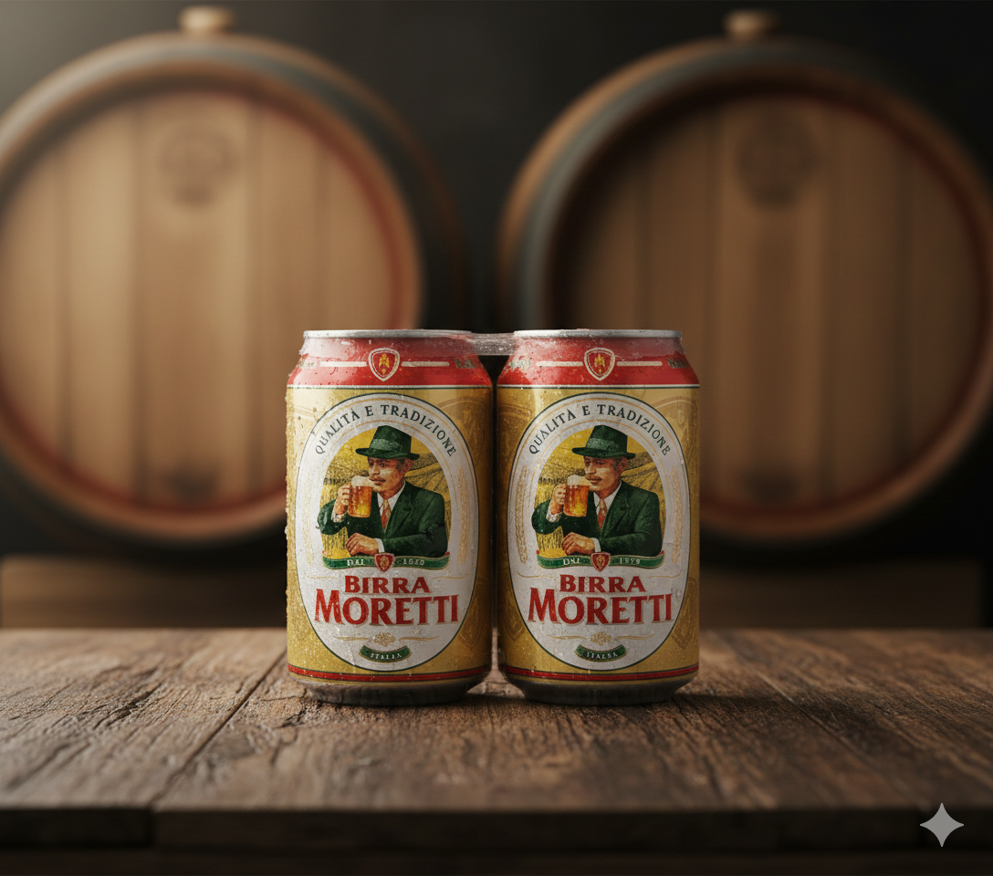 Moretti lateinamerikanisches Bier 2×33cl
