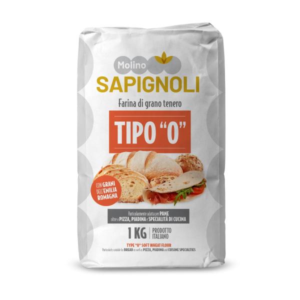 Molino Sapignoli Weichweizenmehl Typ „0“ 1 kg