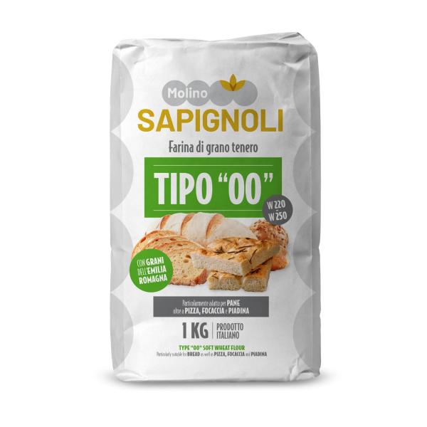 Molino Sapignoli Weichweizenmehl Typ „00“ 1 kg
