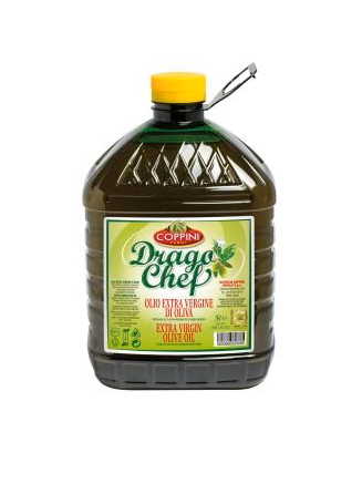 OLIO EXTRA VERGINE DI OLIVA COPPINI "DRAGO CHEF" PET LT. 5