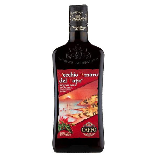 Caffo Vecchio Amaro del Capo Kalabrischer Kräuterlikör mit scharfer Chilischote 70 cl
