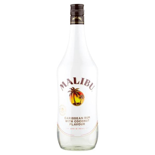 Malibu Caribbean Rum mit Kokosnussgeschmack, 1 Liter