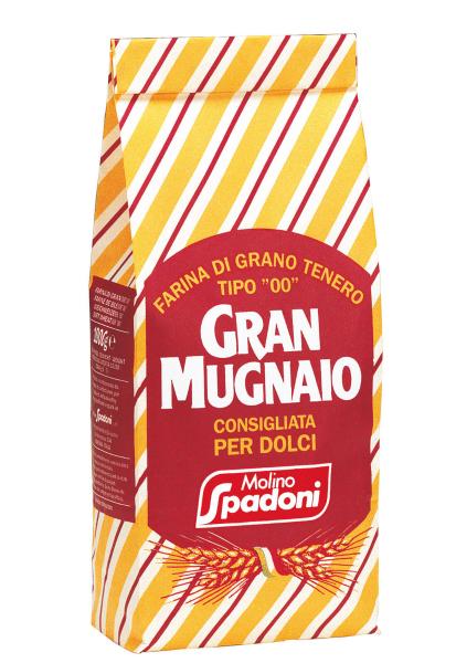 Molino Spadoni Gran Mugnaio Weichweizenmehl Typ „00“, empfohlen für Desserts, 1000 g